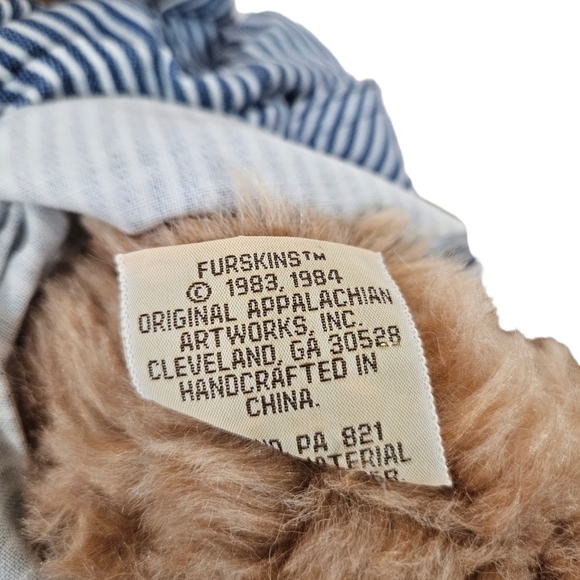 NWT Vintage‎ 1984 Furskin Dudley Xavier Roberts 22 Inch Plush Stuffed Bear - Picture 7 of 11